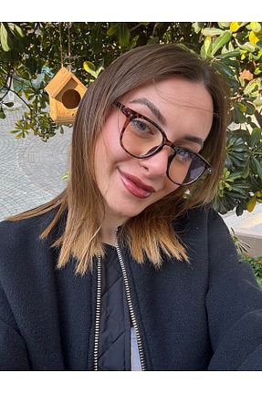 عینک محافظ نور آبی طوسی زنانه 50 Melinora - کد 917901992