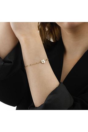 دستبند طلا طلائی زنانه 14 عیار Siora Jewelry - کد 906421994
