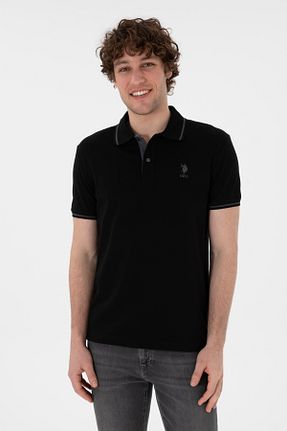 تیشرت مشکی مردانه یقه پولو U.S. Polo Assn. - کد 918229354