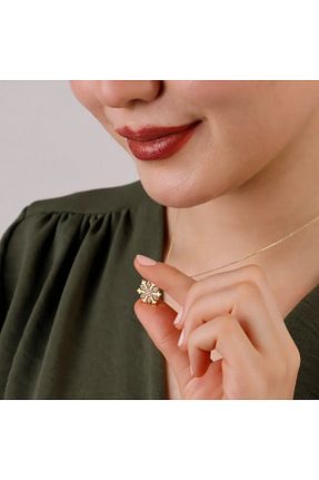 گردنبند طلا رنگی زنانه 14 عیار Siora Jewelry - کد 906421973