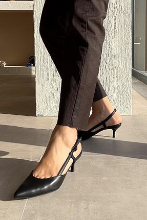 کفش پاشنه بلند کلاسیک رنگی زنانه چرم nope21shoess - کد 918229537