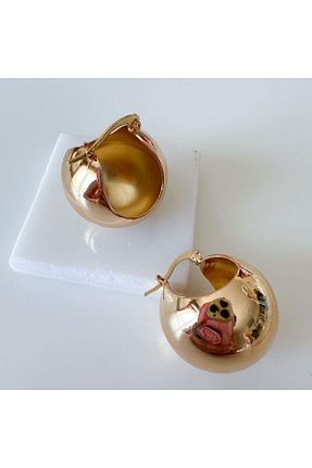 گوشواره استیل (فولاد) طلائی زنانه استیل (فولاد) VenüsDesign - کد 723831900