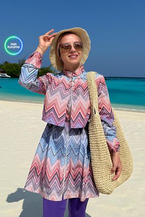 مایو حجاب بنفش زنانه مخلوط پلی استر Ka Hijab - کد 844579918