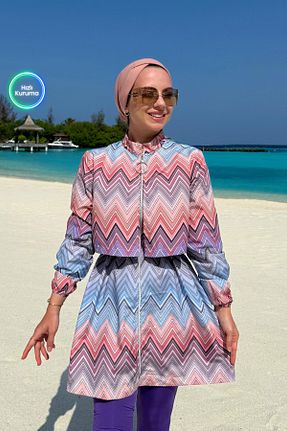 مایو حجاب بنفش زنانه مخلوط پلی استر Ka Hijab - کد 844579918