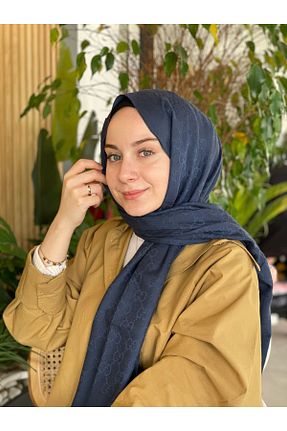 شال سرمه ای زنانه ویسکون Sima - کد 919726631