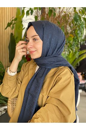 شال سرمه ای زنانه ویسکون Sima - کد 919726631