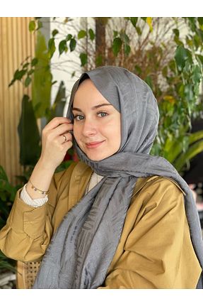 شال طوسی زنانه پنبه پلی استر HAREM SCARF - کد 918082197