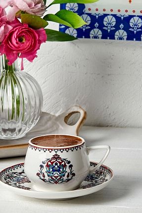 فنجان قهوه سفید 6 نفره Karaca - کد 2675965