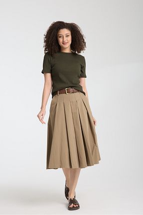 بادی خاکی زنانه یقه دوچرخه E&M Tekstil - کد 920777965