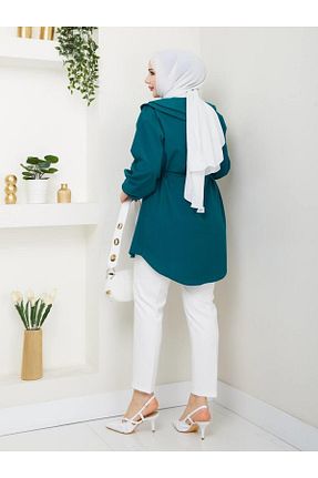 تونیک حجاب سبز زنانه پنبه ای moda periy - کد 919787361