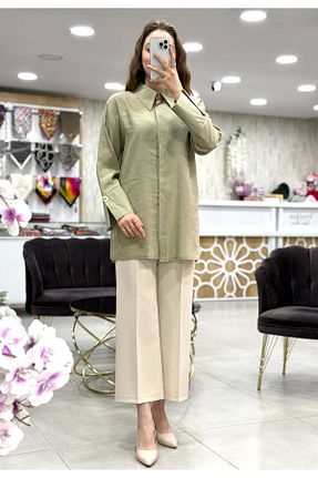 تونیک حجاب سبز بافتنی Magazin - کد 919810535