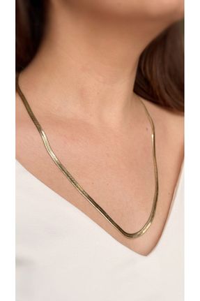 گردنبند استیل ( فولاد ) طلائی استیل (فولاد) Soles - کد 919809372