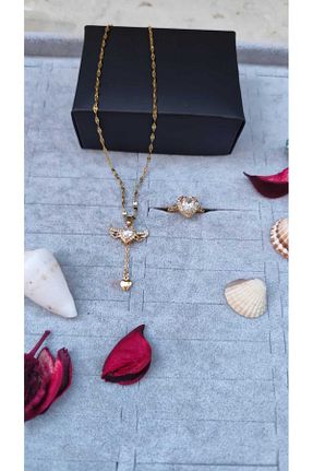 گردنبند استیل ( فولاد ) طلائی زنانه استیل (فولاد) JUPİTER HOME - کد 810545229