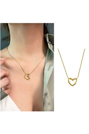 گردنبند جواهر طلائی زنانه روکش طلا monalisatoka - کد 837900949