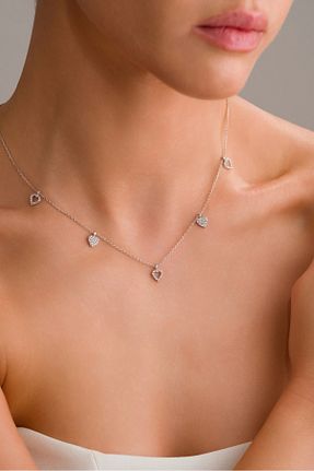 گردنبند نقره طوسی زنانه 925 عیار bs begisilver - کد 919846944