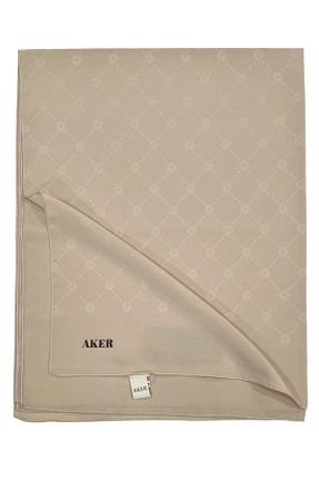 شال بژ زنانه پلی استر Aker - کد 851415795