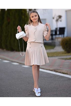 ست بالاتنه و پائین تنه بژ بچه گانه بافتنی Kids - کد 920851721