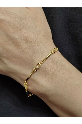 دستبند نقره زرد زنانه 925 عیار MODA925 - کد 919863564
