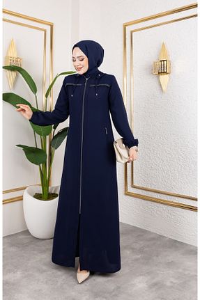 کلاه و ابایا سرمه ای زنانه پنبه پلی استر Butik - کد 919870071