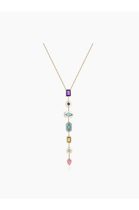 گردنبند استیل ( فولاد ) طلائی زنانه استیل (فولاد) Asteria Jewelry - کد 891886184