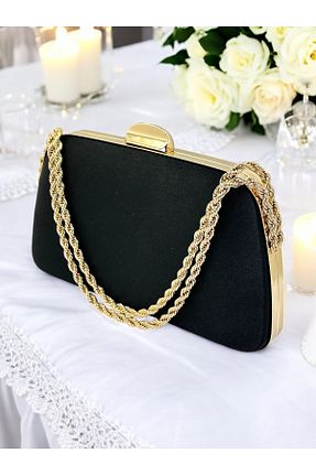 کیف مجلسی مشکی زنانه پارچه ای Biçanta - کد 919880436