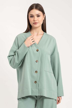 ست بالاتنه و پائین تنه سبز زنانه بافتنی Hatun Atila - کد 919877169