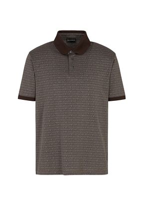 پولوشرت بژ مردانه رگولار Emporio Armani - کد 919898081
