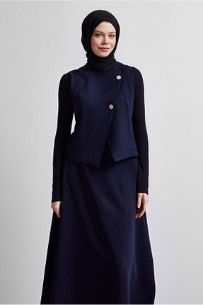 ست بالاتنه و پائین تنه حجاب سرمه ای زنانه رگولار TRENDTESETTÜR - کد 919909649