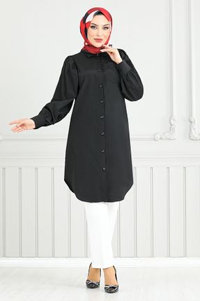 تونیک حجاب مشکی بافتنی ModaMerve - کد 919915003