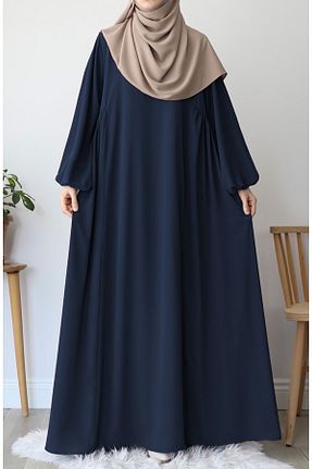 کلاه و ابایا سرمه ای زنانه پنبه پلی استر suhneva - کد 905816437