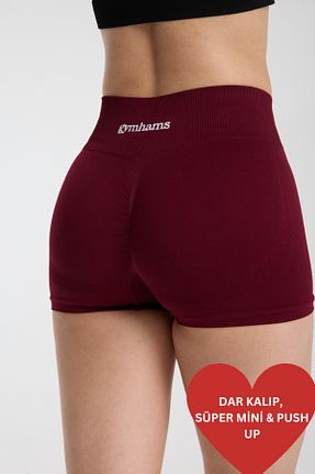 شوارک اسپرت زرشکی زنانه فاق بلند gymhams - کد 920921363