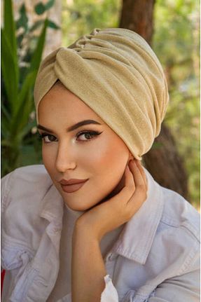 کلاه شنای حجاب بژ زنانه Aişe Tesettür - کد 846655675