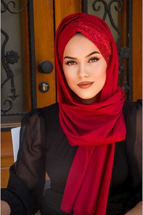 کلاه شنای حجاب قرمز زنانه Aişe Tesettür - کد 838859976