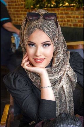 کلاه شنای حجاب قهوه ای زنانه Aişe Tesettür - کد 878471751