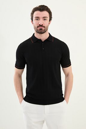 پلیور مشکی مردانه اسلیم فیت Mcr - کد 919960118