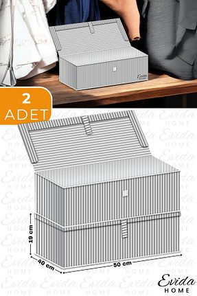خورجین طوسی خط کشی Evida - کد 886166170