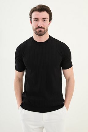پلیور مشکی مردانه ساده Mcr - کد 919960248