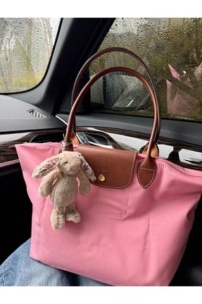 کیف دوشی صورتی زنانه پارچه ای lucky horse - کد 919972773