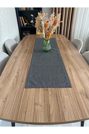 رومیزی طوسی کتان shop - کد 921071616