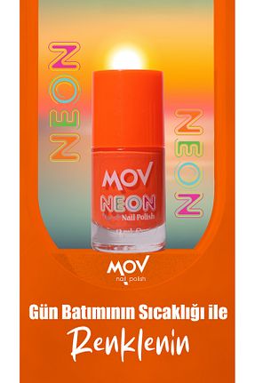 لاک ناخن نارنجی mov - کد 833863431