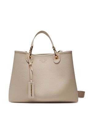 کیف دوشی بژ زنانه چرم مصنوعی Emporio Armani - کد 920199658