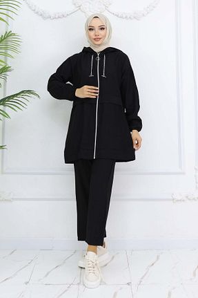 ست بالاتنه و پائین تنه حجاب مشکی رگولار benguen - کد 920013218