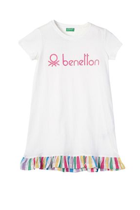 لباس سفید بچه گانه بافتنی United Colors of Benetton - کد 823685225