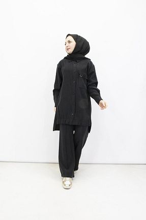 ست بالاتنه و پائین تنه مشکی مردانه جین feray kaya - کد 920020917