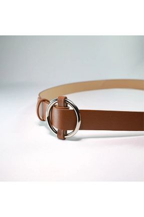 کمربند قهوه ای زنانه چرم مصنوعی ZR Accessory - کد 920019035