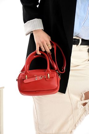 کیف دوشی قرمز زنانه چرم مصنوعی NWR BAGS - کد 920036828