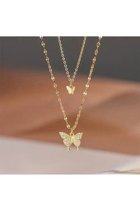 گردنبند استیل ( فولاد ) طلائی استیل (فولاد) ABETE - کد 920045406