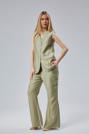 ست بالاتنه و پائین تنه سبز زنانه بافتنی Bolivente - کد 920064148
