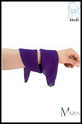 دستمال گردن بنفش زنانه MAZEN - کد 920064890