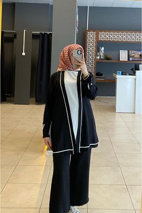 ست بالاتنه و پائین تنه حجاب مشکی زنانه لباس پیراهنی LISSE - کد 920077426